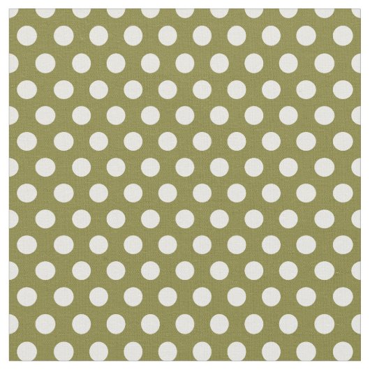Tissu Pois verts d'olive (Fermer)