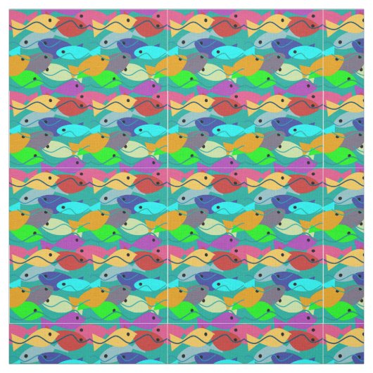 Tissu Poisson (Échantillon)