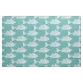 Tissu Poisson blanc (Fat Quarter)