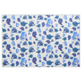 Tissu Poisson blanc et bleu (Fat Quarter)