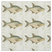 Tissu Poisson d'eau douce sur la carte (Échantillon)