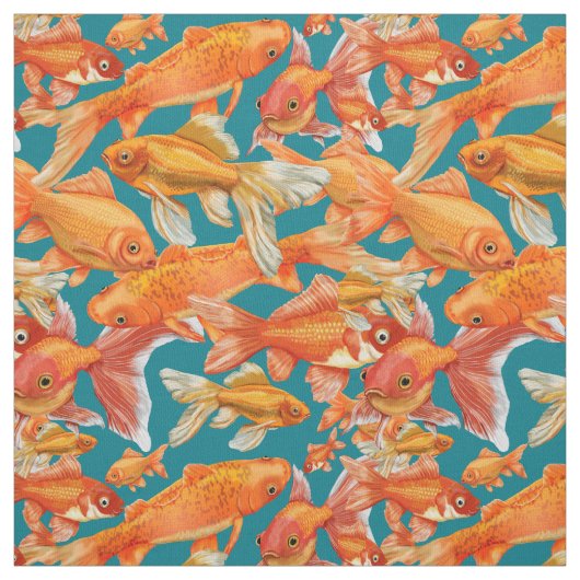 Tissu Poisson d'or (Échantillon)