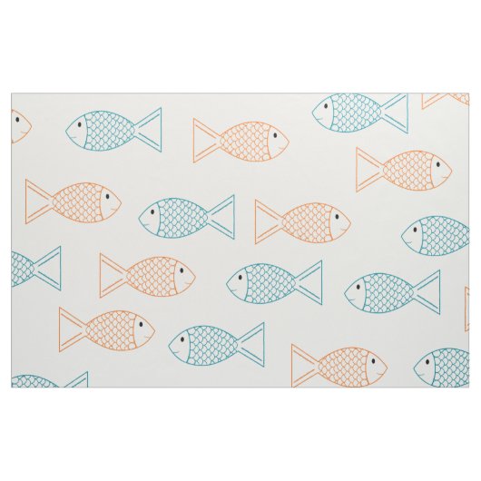 Tissu Poisson d'or pour animaux de compagnie/ Poisson de (Fat Quarter)