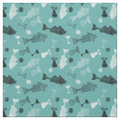 Tissu Poisson et fruits (Échantillon)