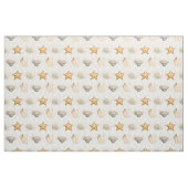 Tissu Poisson étoilé et coquillages côtiers (Fat Quarter)