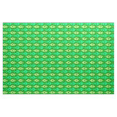 Tissu Poisson moderne du milieu du siècle, tons vert cit (Fat Quarter)