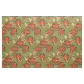 Tissu poisson vert paisley (Fat Quarter)