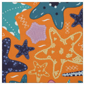 Tissu Poissons étoiles (Échantillon)