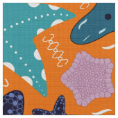 Tissu Poissons étoiles (Fermer)