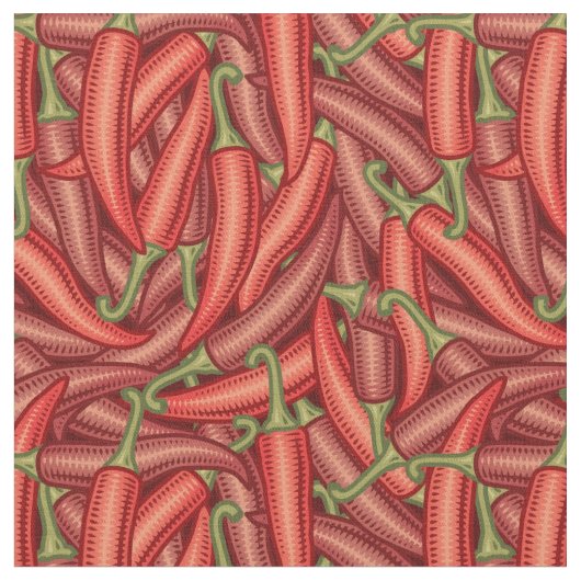 Tissu Poivrons de piment (Fermer)