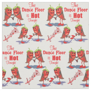 Tissu Poivrons de piment de danse Dance Floor chaud ce