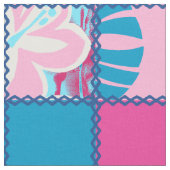 Tissu Pokii Hawaiian Floral et Patchwork de points (Fermer)