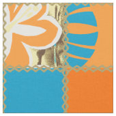 Tissu Pokii Hawaiian Floral et Patchwork de points (Fermer)