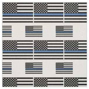 Tissu Police Mince Blue Line Officier du drapeau améric