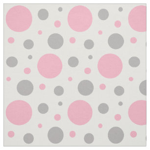 Tissu Polis gris rose Point Conception géométrique