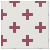 Tissu Polka de mûre croise sur blanc (Fermer)