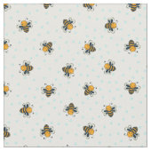 Tissu Polka Dot Honey Bees Antique Blanche (Fermer)