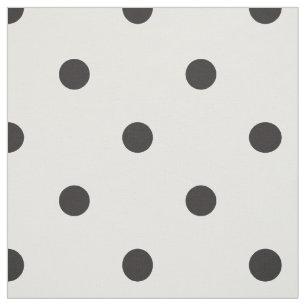 Tissu Polka noir et blanc point joli Motif