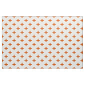 Tissu Polka orange croise sur blanc (Fat Quarter)