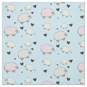 Tissu Polkadot Pastel Sheep (Échantillon)