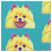 Tissu Pomeranian coloré (fermé)