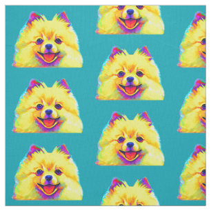 Tissu Pomeranian coloré