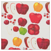 Tissu pomme et canneberge (Fermer)