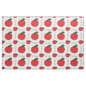 Tissu Pomme Rouge avec Nom de l'Enseignant au Yard (Fat Quarter)