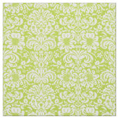 Tissu Pomme vert Floral Damask (Échantillon)
