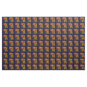 Tissu Pommes de fille d'or (Yard)