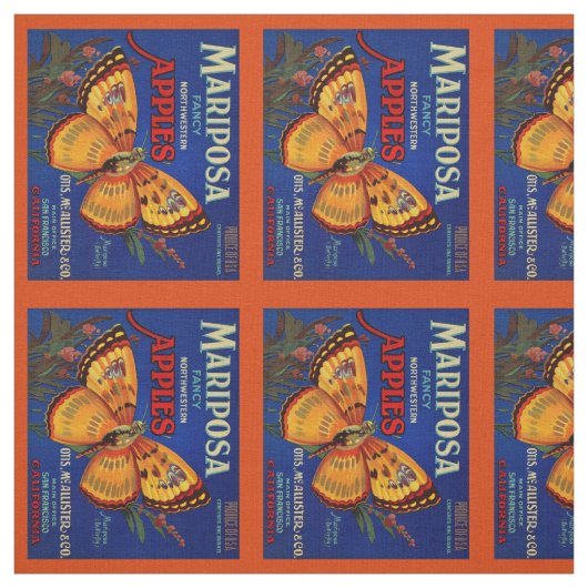 Tissu Pommes de Mariposa (Échantillon)