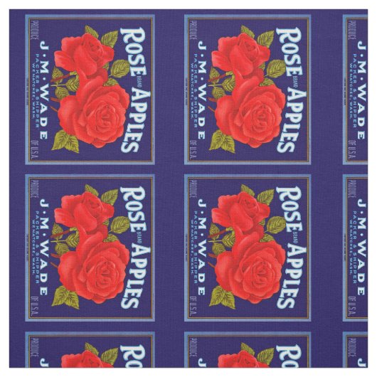 Tissu Pommes de marque rose (Échantillon)