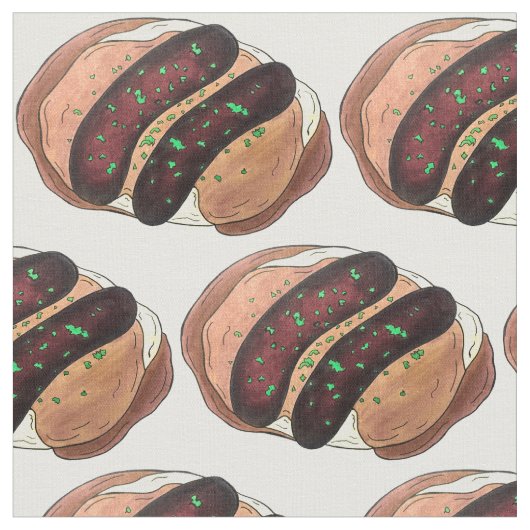 Tissu Pommes de terre à base de saucisses et de courges (Fermer)