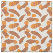 Tissu Pommes de terre douces illustrations jolies (Échantillon)