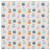 Tissu Pommes mignonnes sur blanc (Échantillon)