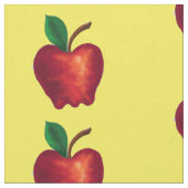 Tissu pommes rouges (Fermer)