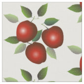Tissu Pommes rouges Fruit (Fermer)
