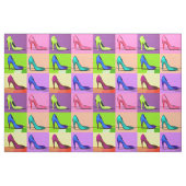 Tissu Pompes de Stiletto, Poster d'Art à talons hauts (Fat Quarter)