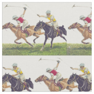 Tissu Poneys de polo