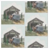 Tissu Pont couvert Amish (Fermer)