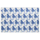 Tissu Poodle bleu d'Indigo (Fat Quarter)