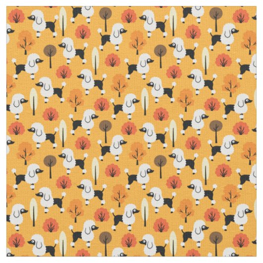 Tissu Poodle dans le parc (Fermer)