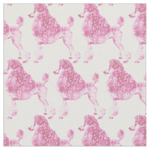 Tissu Poodle rose