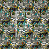Tissu pop animalier (Carreau)