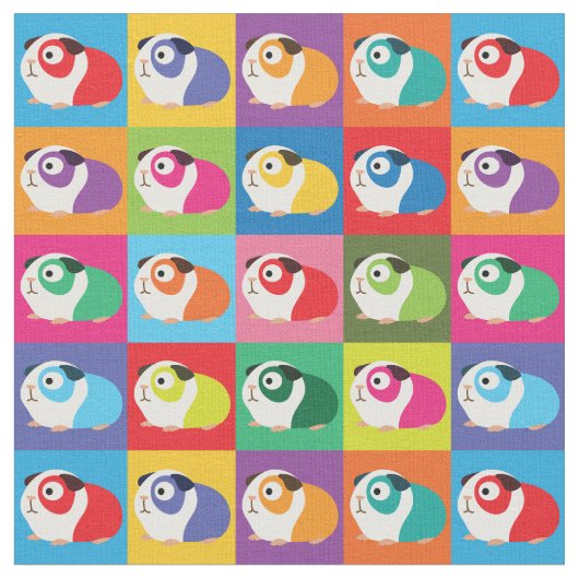 Tissu Pop Art Guinée Cochons (Fermer)