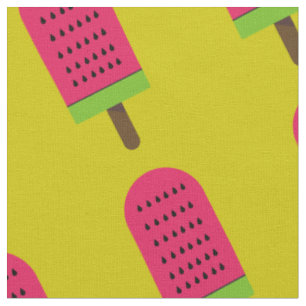 Tissu Pop art popsicle fruity watermelon