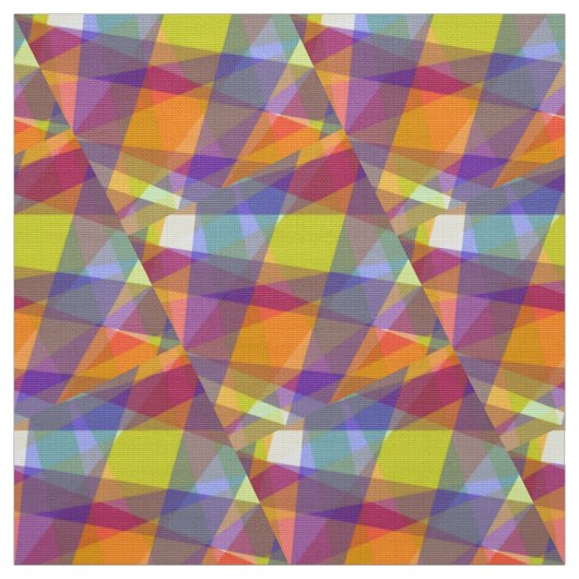 Tissu Popeline de Polyester - Géométrique Léger (Échantillon)
