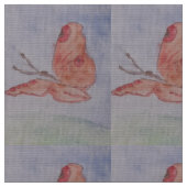 Tissu Popeline en Polyester à Motif Papillon (Fermer)