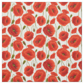 Tissu Poppies rouges avec des bugs de dame (Échantillon)