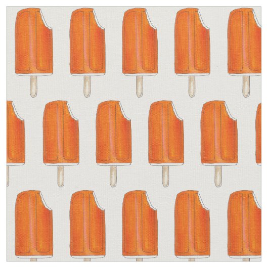 Tissu Popsicle de crème glacée orange n'Creme (Fermer)